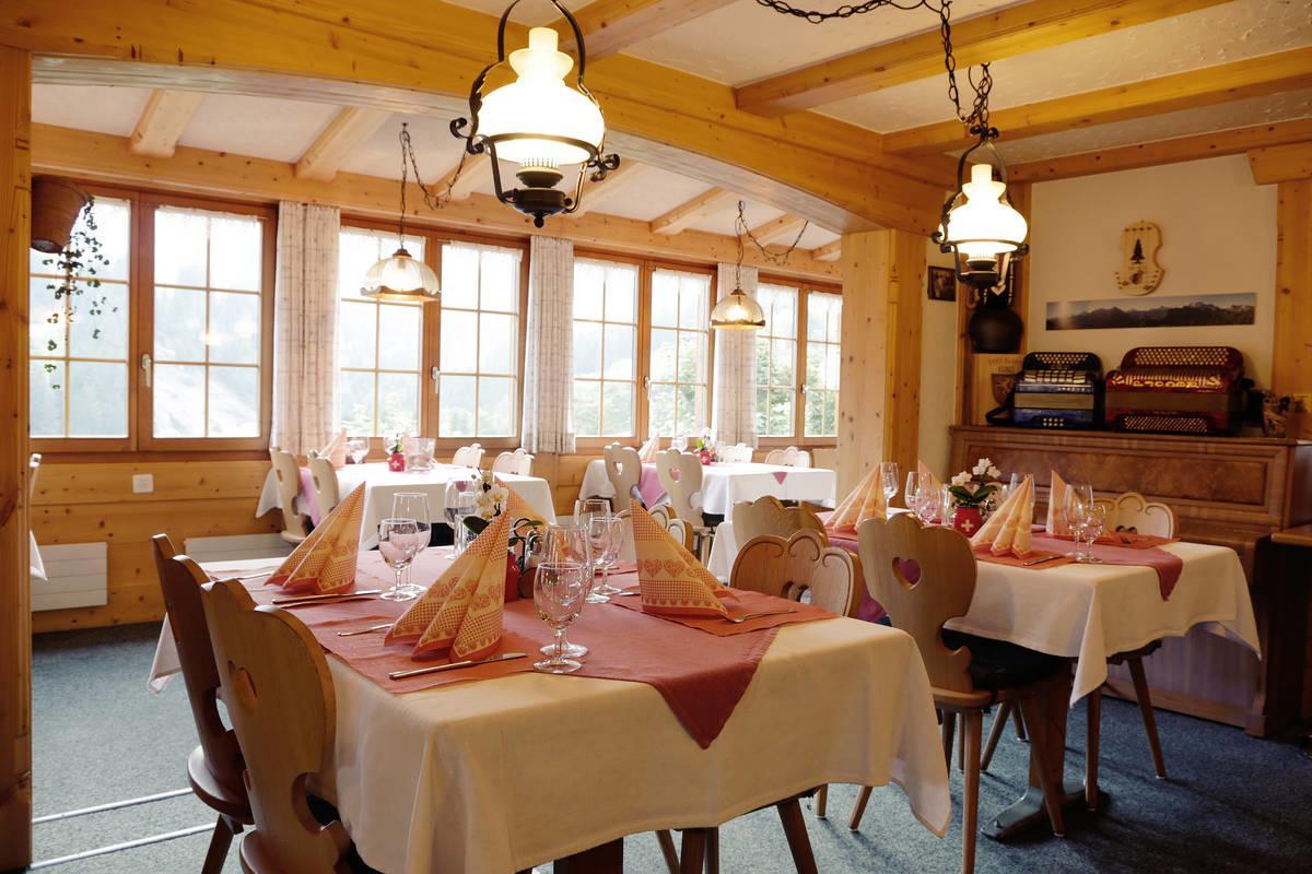 Restaurant Hotel Schermtanne Adelboden Exterior photo